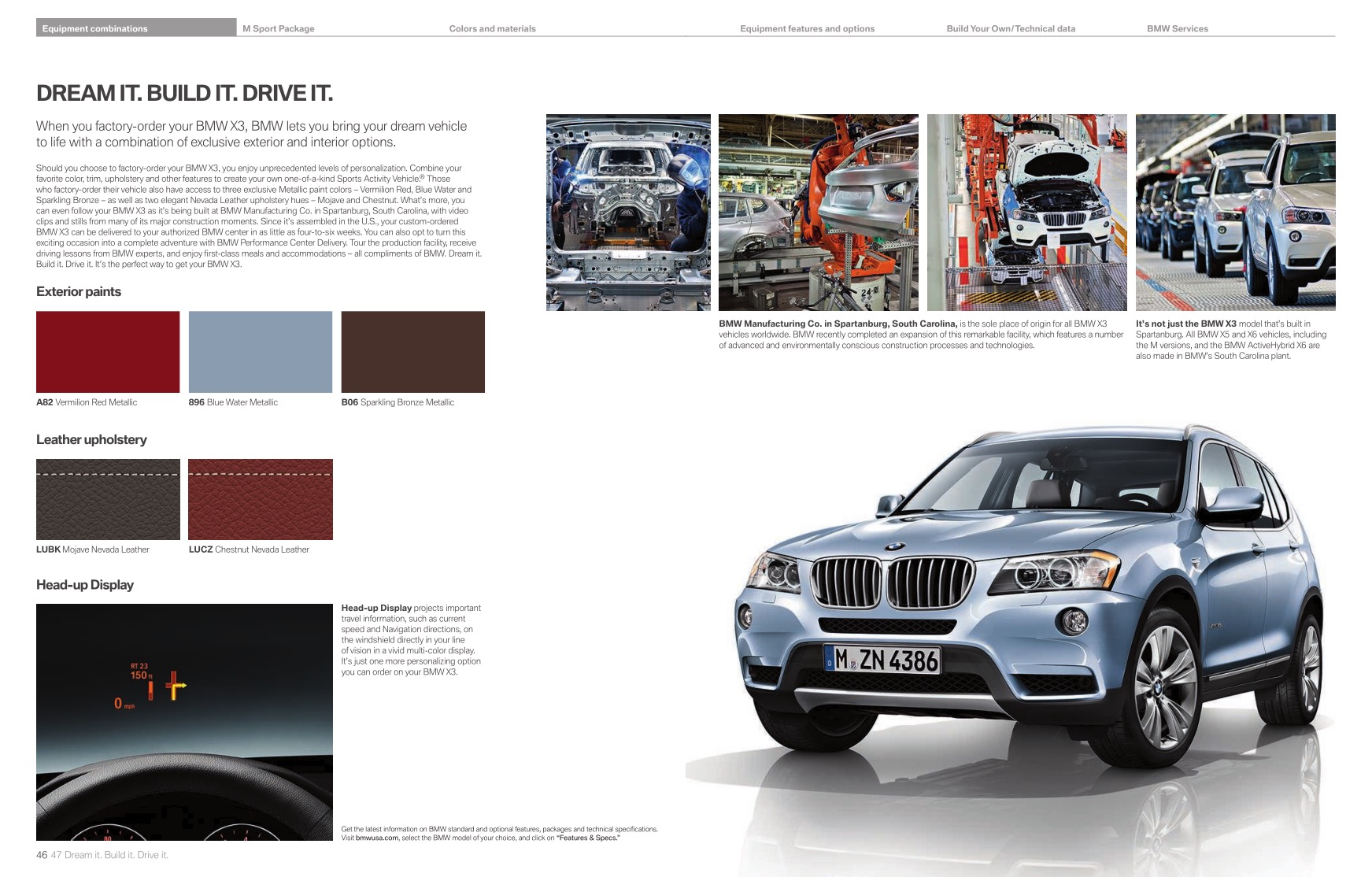 2013 BMW X3 Brochure Page 31